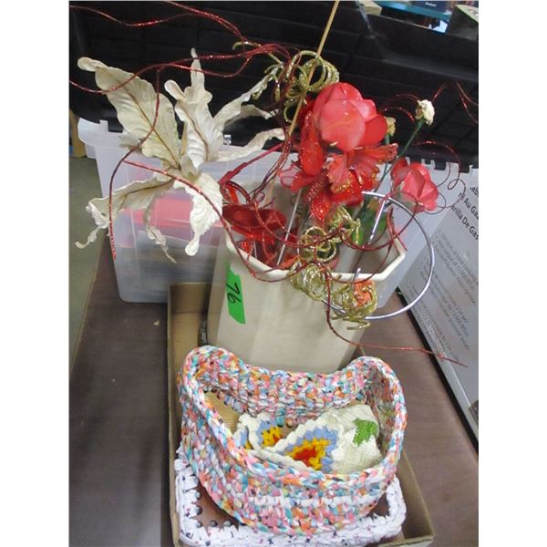 ESTATE:  CRAFT ITEMS & VASES