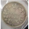 Image 1 : 1883H VICTORIAN CANADA SILVER FIVE CENT