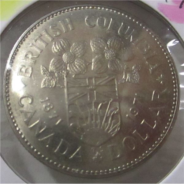 1871 - 1971 BC CANADA DOLLAR