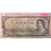 Image 1 : 1954 DEVILS FACE BANK OF CANADA LEGAL TENDER $1 BILL