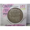 Image 1 : 1950 CANADA KING GEORGE VI SILVER HALF DOLLAR