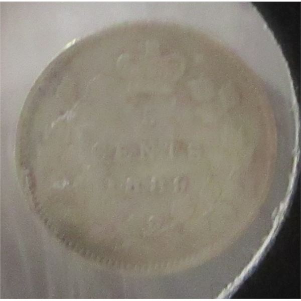 1889 VICTORIAN VF CANADA SILVER FIVE CENT