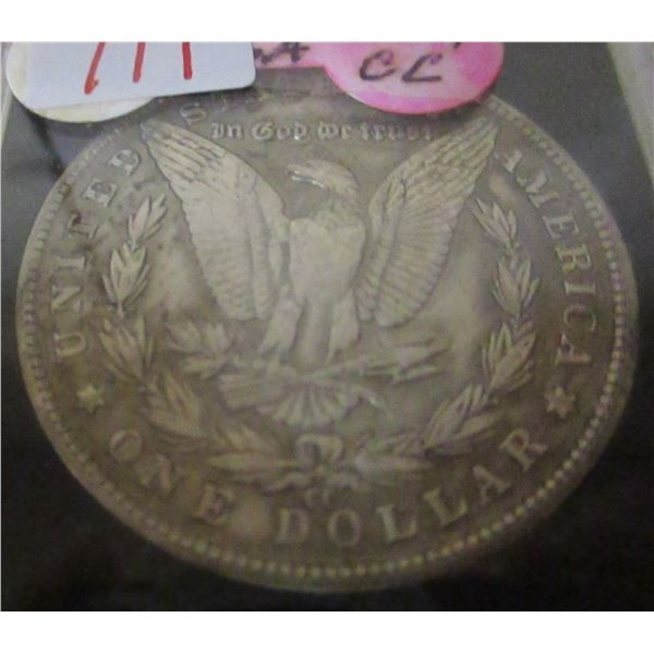 1854 CARSON CITY USA SILVER DOLLAR (NOT TESTED - AS IS - SILVER CONTENT NOT VERIFIED)