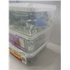 Image 4 : 3 PLASTIC BINS C/W HOOKS