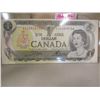 Image 6 : 1973 (RADAR SERIAL NUMBER) UNCRICULATED LAST OF CANADA $1 BILLS