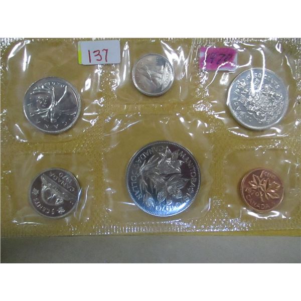 1970 MANITOBA PROOF CANADA MINT SEALED COINSET