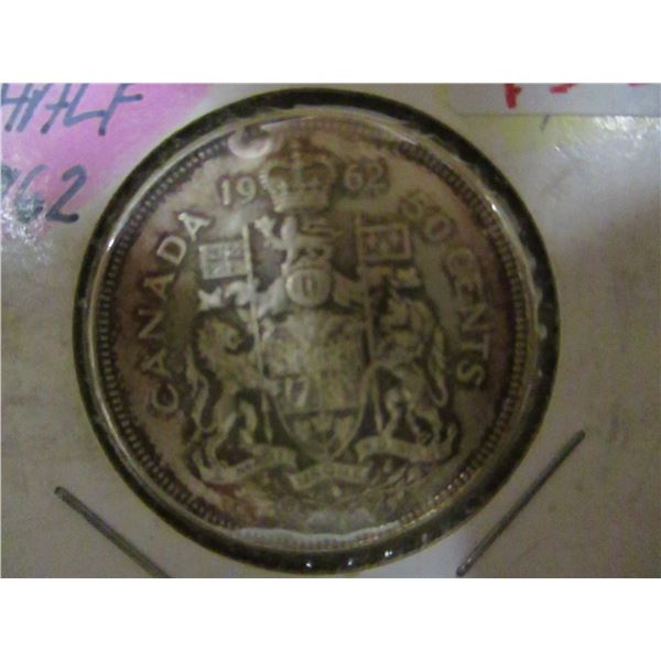 1962 CANADA SILVER HALF DOLLAR