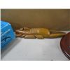 Image 4 : BOX C/W HAND PUMP, ORNAMENTS, ETC