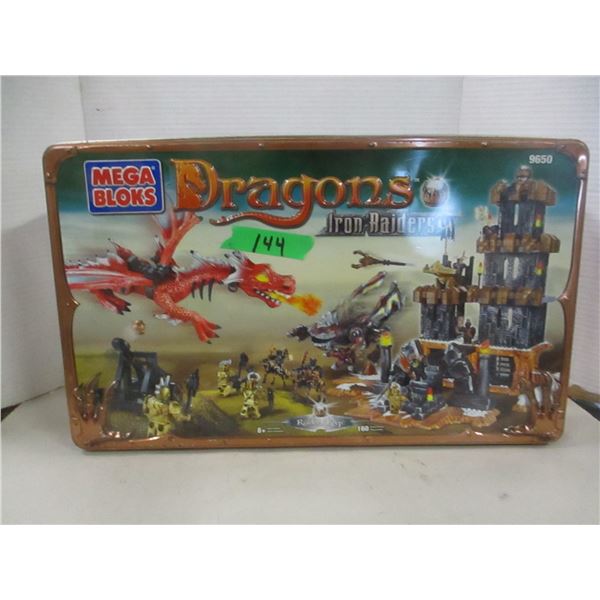 BRONZE MEGA BLOCKS, DRAGON COLLECTABLE TIN