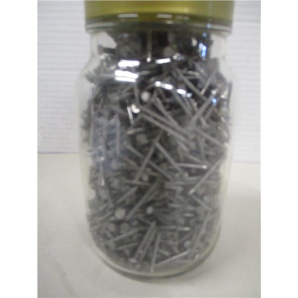 JAR C/W RING NAILS (APPROX. 1 1/2")