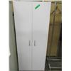 Image 1 : ESTATE:  WHITE 2 DOOR CABINET (5' TALL)