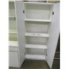 Image 2 : ESTATE:  WHITE 2 DOOR CABINET (5' TALL)