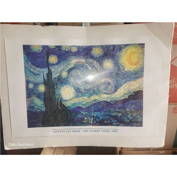 Large Vincent Van Gogh The Starry Night, 1889 Sealed Print