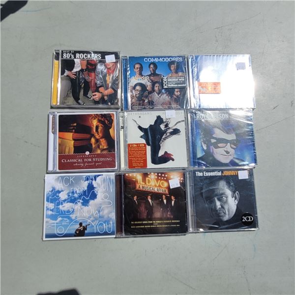 Lot of 9 Sealed Cd's