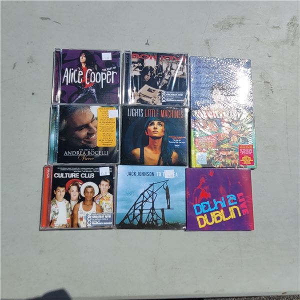 Lot of 9 Sealed Cd's