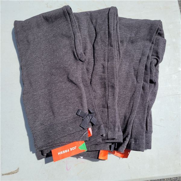 Lot of 3 NWT Joe Fresh Girls Grey Sweat Pants - Sz 10-12