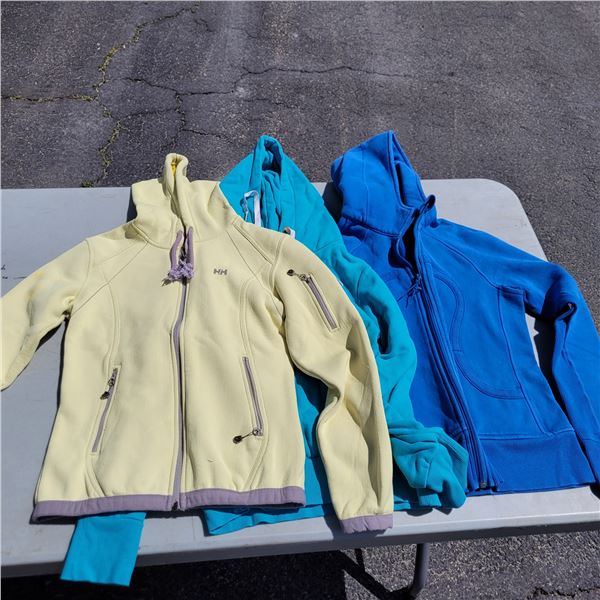 Lot of 3 Band Name Jackets/Hoodie - Helly Hansen, Puma, Lululemon