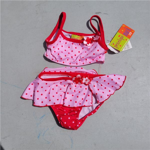 NWT Penelope Mark 2 Piece Bikinin, Sz 3T