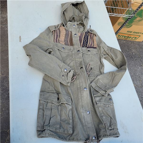 NWT Triple Five Soul Olive Fall Jacket, Sz XS