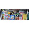 Image 1 : Shelf Chock Full of Books, Kids Activity, Etc. - Massive Value Most are New or Excellent Condition