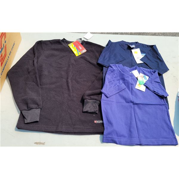 Lot of 3 Tops - All NWT - Misty Mountain Sz Lg, Blue Sz3, Dr Blue, Sz 4