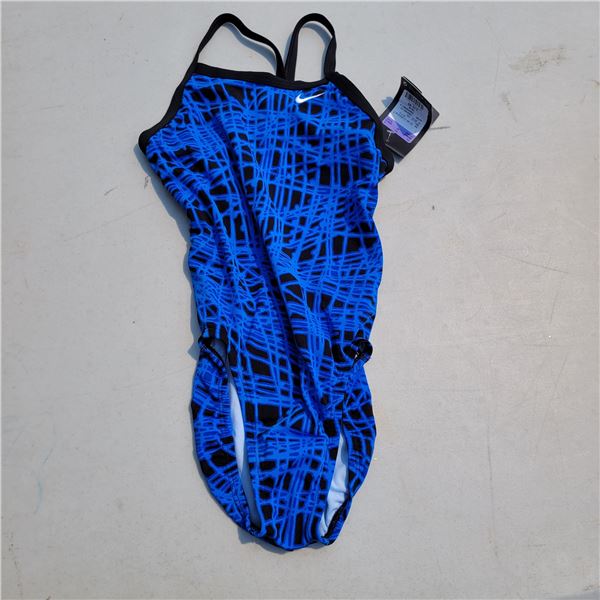 NWT Nike 1 Piece Bathing Suit with Sani Strip - Sz  Grl 10