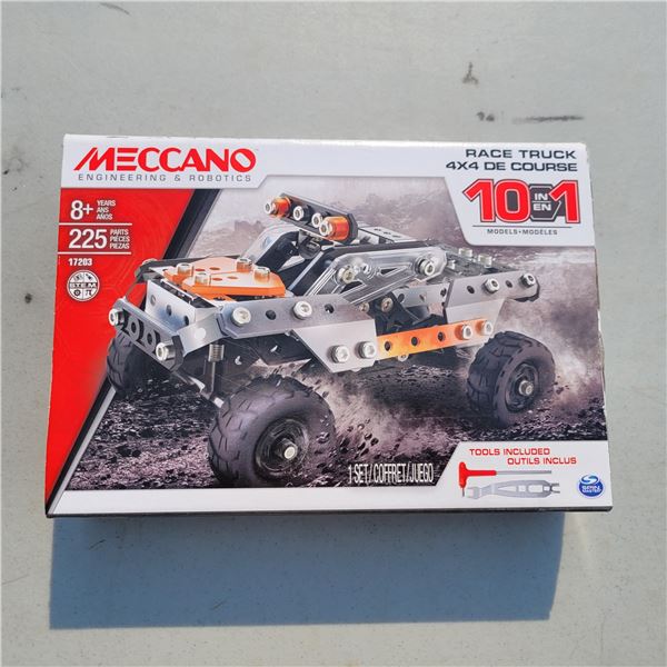 Sealed Meccano Race Truck 4x4 De Course 10 in 1 Kit