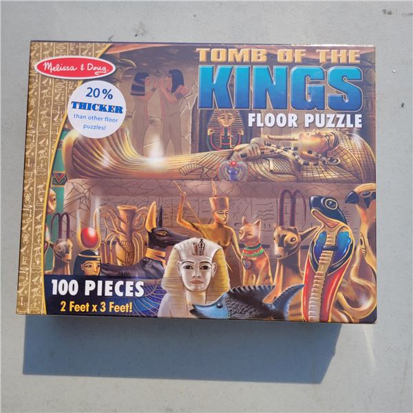 New Sealed Melissa & Doug Tomb Of The Kings Floor Puzzle