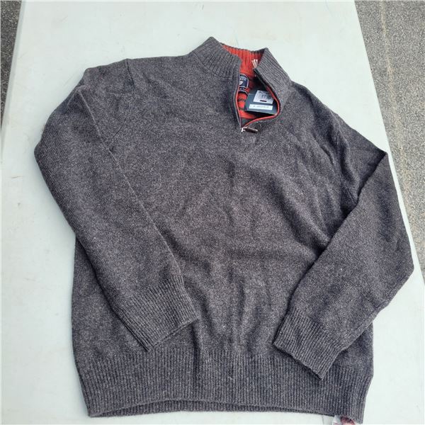 NWT Mens Hudson North Lambs Wool Pullover - Sz M