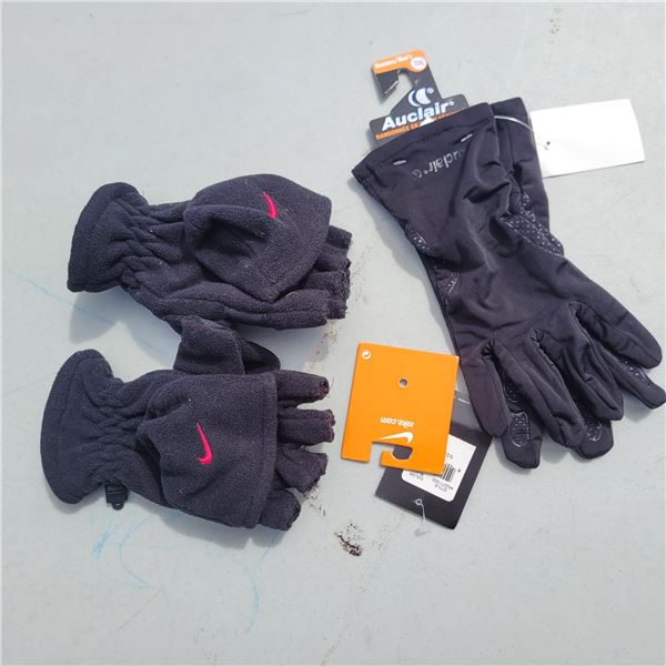 NWOT Nike Youth Gloves + Auclair Touchscreen Gloves