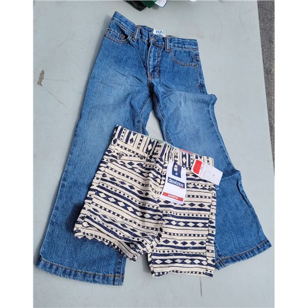 NWT Childrens Denizen Bottoms Sz 6, The Childrens Place Jeans Sz 6