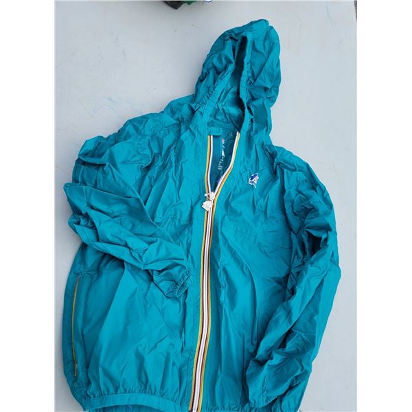 NWT Kway Jacket Teal Sz 8Y