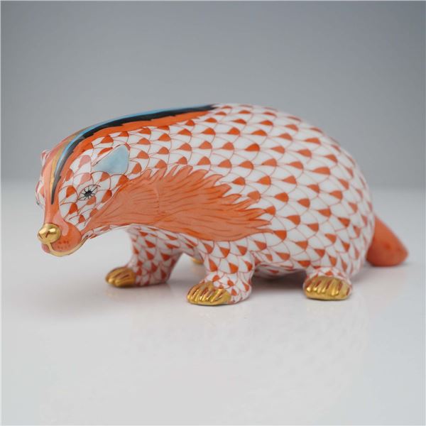 Herend Porcelain Figurine, Badger