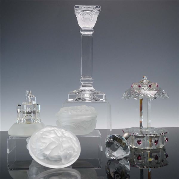 6pc Art Crystal Assortment, Iris Arc & More