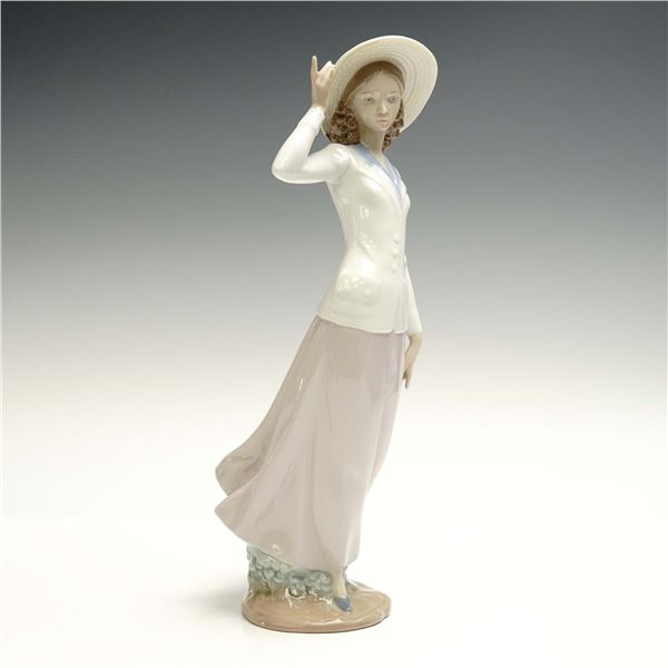 Lladro Porcelain Figurine, Breezy Afternoon 01005682