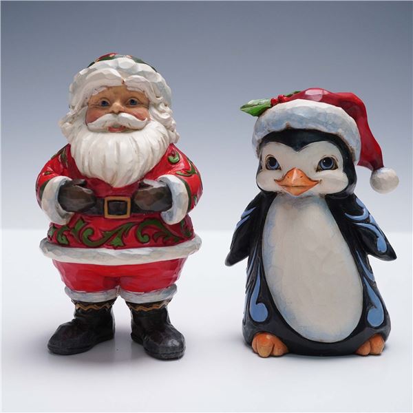 2pc Jim Shore Heartwood Creek Christmas Figurines