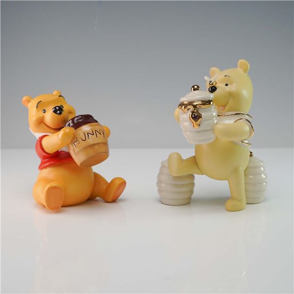 2pc Disney Winnie the Pooh Figurines, WDCC & Lenox