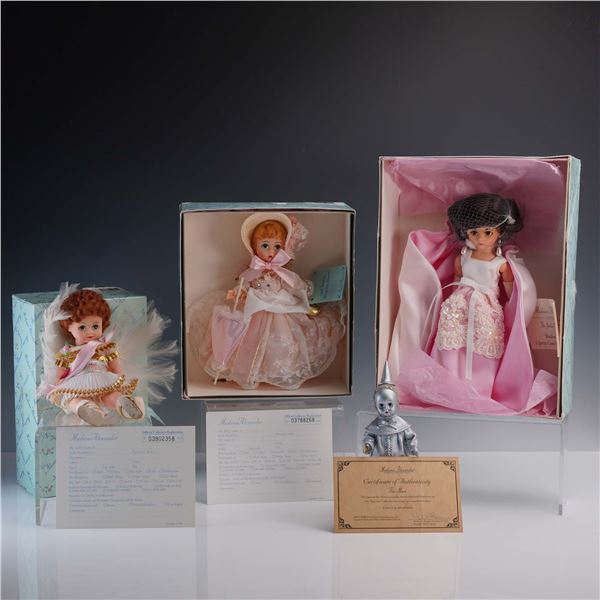 4pc Madame Alexander Dolls and Figurine Collection