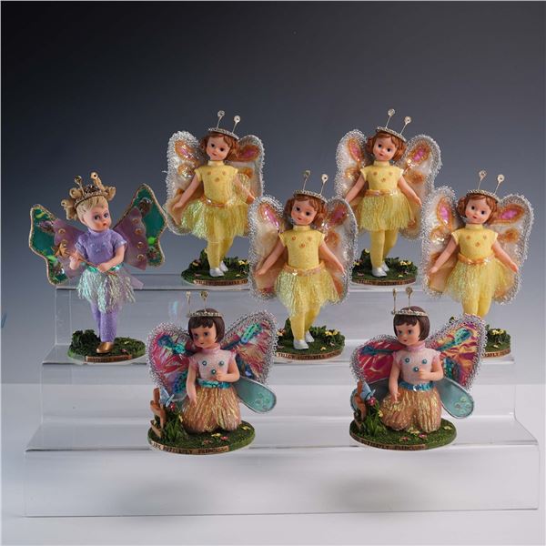 7pc Madame Alexander Butterfly Princess Figurine Set with COA