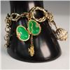 Image 3 : Goldtone Charm Bracelet with Enamel and Rhinestone Accents
