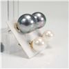 Image 2 : 4 Pairs of 4pr Pearl and Crystal Earrings