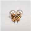 Image 5 : 4 Pairs of 4pr Pearl and Crystal Earrings