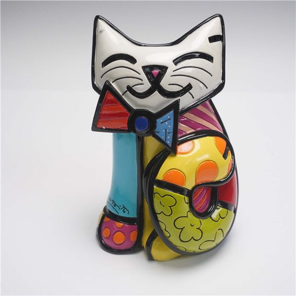 Romero Britto Fun Cat Figurine