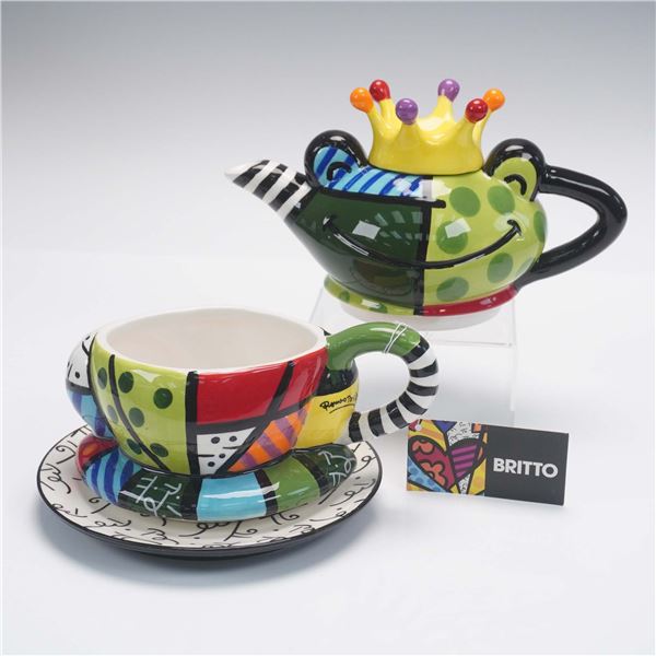 Romero Britto Teapot and Teacup Set