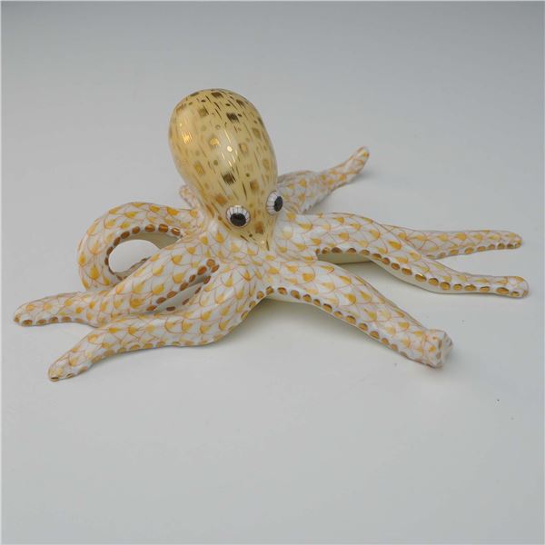 Herend Porcelain Figurine, Octopus