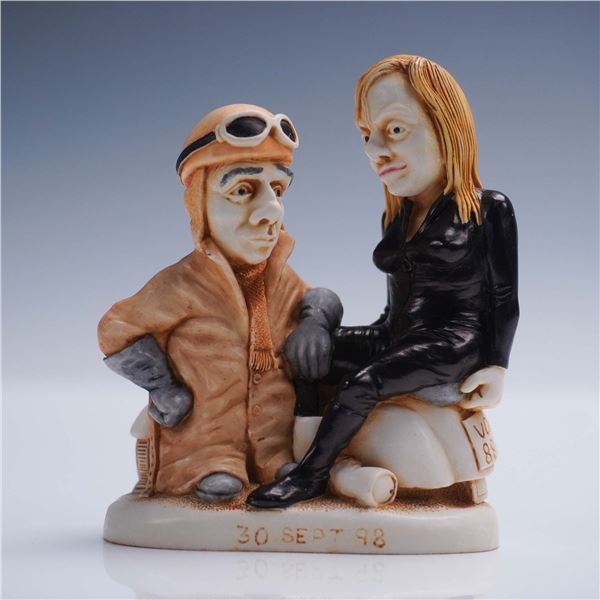 Harmony Kingdom Figurine, Leather Anniversary with Original Box