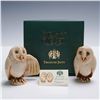 Image 5 : 2pc Harmony Kingdom Treasure Jests Owls, Franklin & Eleanor