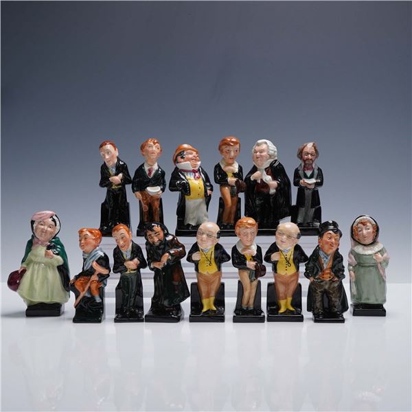 15pc Royal Doulton Dickens Figurines, Charles Dickens Series