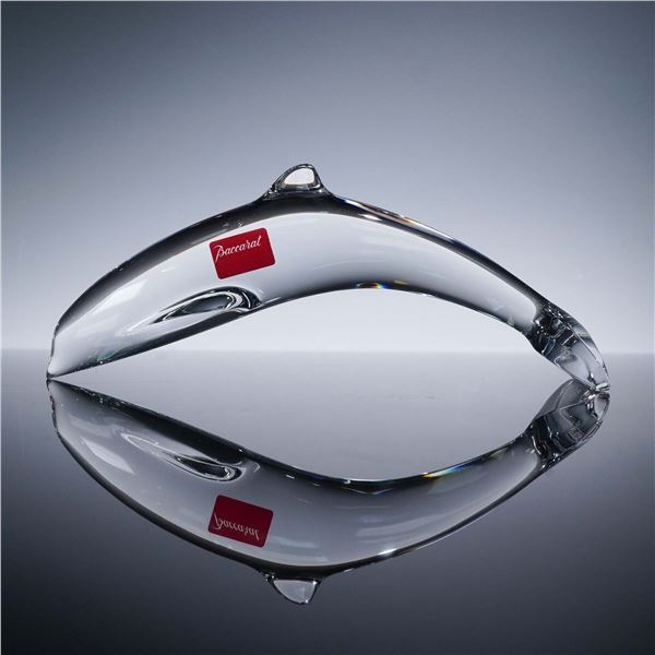 Baccarat Crystal Figurine, Dolphin