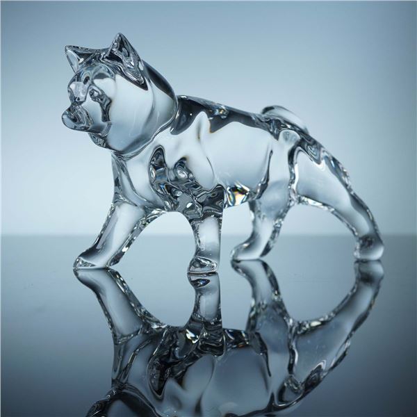 Baccarat Crystal Figurine, Shiba Inu Dog